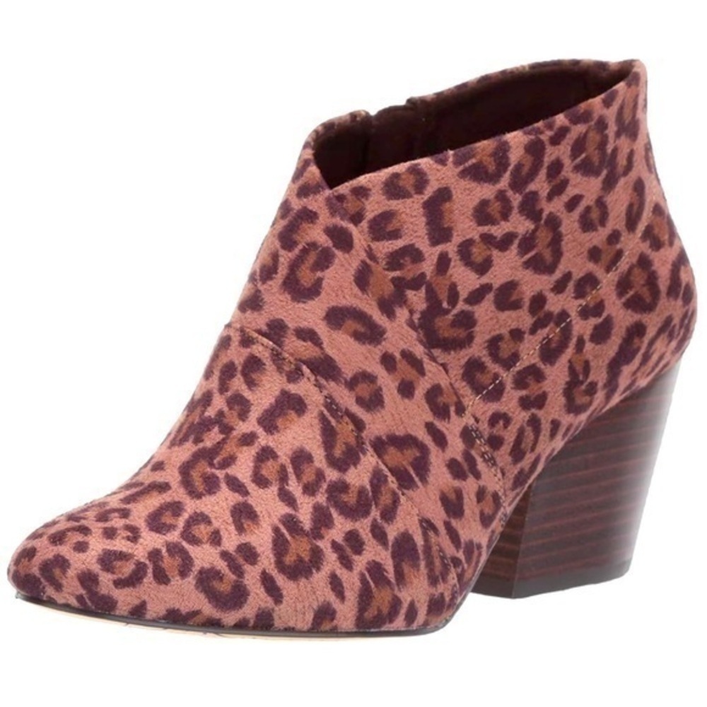Bella Vita Womens Kira II Animal Print Heeled Ankle Bootie Boot, Size 8